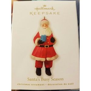 2010 Hallmark Santa's Busy Season Christmas Ornament
